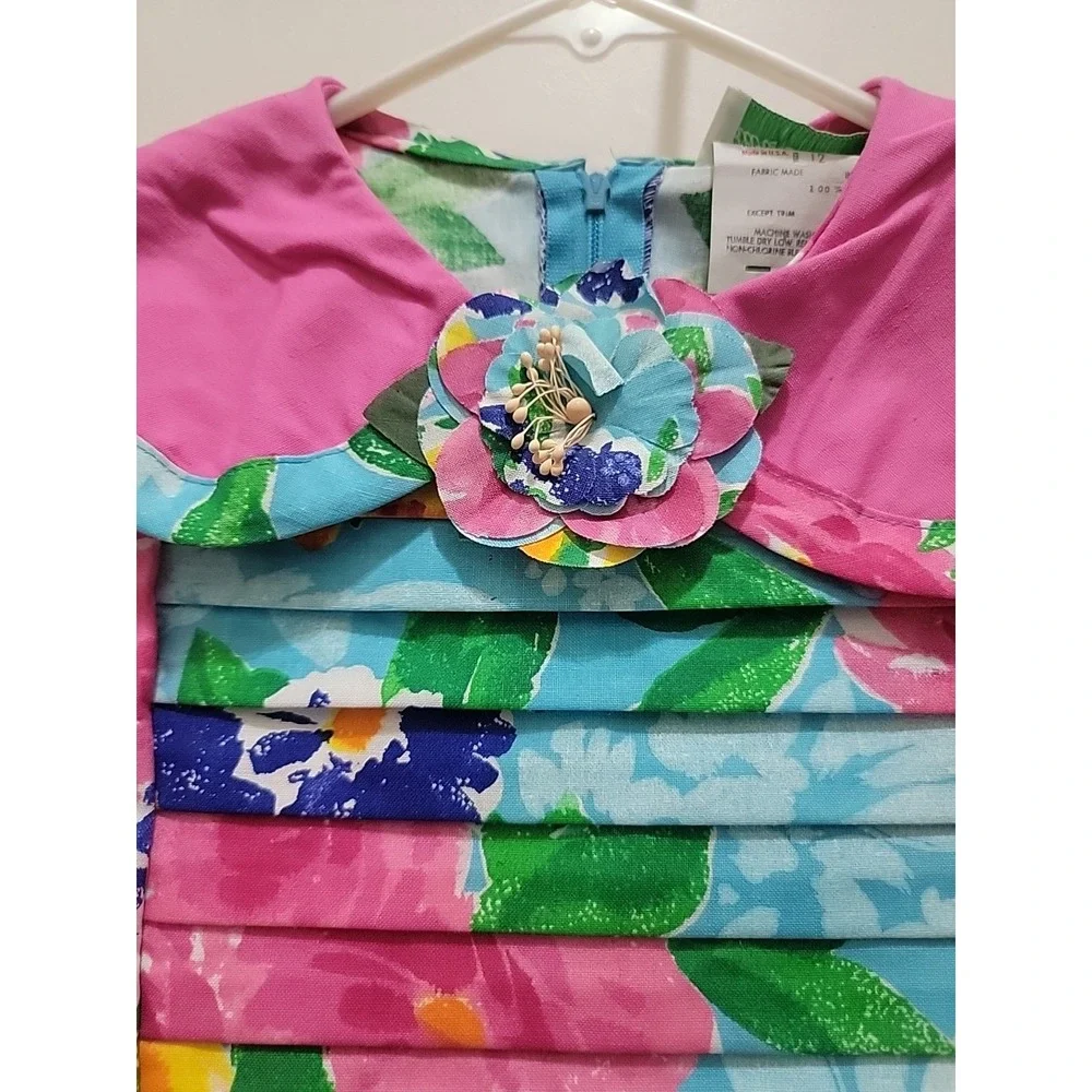 Vintage 80s Rare Editions Dress Girls Size 12 Cottagecore Garden Party